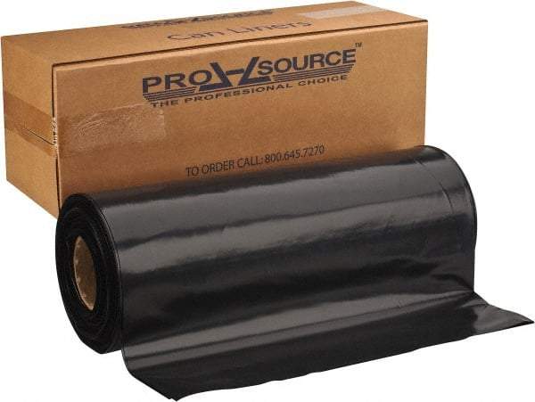 PRO-SOURCE - 6 mil Thick, Heavy-Duty Trash Bags - 38" Wide x 58" High, Black - Best Tool & Supply