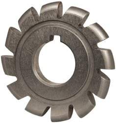 Value Collection - 11/64" Radius, 2-3/4" Diam, 12 Teeth, Arbor Connection, High Speed Steel Convex Radius Cutter - Form Relieved Relief, Bright Finish - Best Tool & Supply