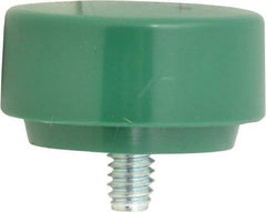 NUPLA - 1-3/8" Face Diam, Grade Tough, Green Soft Face Hammer Tip - 0.5 oz Head, Plastic - Best Tool & Supply