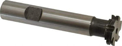 Made in USA - 1/32" Radius, 1/16" Circle Diam, 3/4" Diam x 0.165" Wide Cut, High Speed Steel Concave Radius Cutter - 3" OAL, 1/2" Shank Diam, Shank Connection, Uncoated, Form Relieved, 6 Teeth, Weldon Flat - Best Tool & Supply