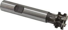 Made in USA - 3/32" Radius, 3/16" Circle Diam, 3/4" Diam x 0.352" Wide Cut, High Speed Steel Concave Radius Cutter - 3" OAL, 1/2" Shank Diam, Shank Connection, Uncoated, Form Relieved, 6 Teeth, Weldon Flat - Best Tool & Supply