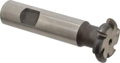 Made in USA - 1/8" Radius, 1/4" Circle Diam, 1-1/4" Cutter Diam, Shank Connection, Convex Radius Cutter - 3/4" Shank Diam, 3-1/2" OAL, High Speed Steel, Uncoated, Form Relieved, 6 Teeth, Weldon Flat - Best Tool & Supply