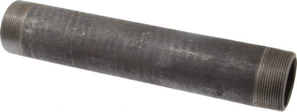 Made in USA - Schedule 80, 2" Diam x 12" Long Black Pipe Nipple - Threaded - Best Tool & Supply