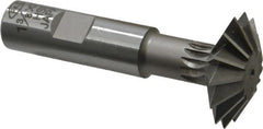 Interstate - 1-3/8° 1-3/8" Cut Diam, 7/16" Cut Width, 5/8" Shank, High Speed Steel Double-Angle Cutter - Best Tool & Supply