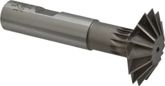 Interstate - 1-1/2° 1-1/2" Cut Diam, 1/2" Cut Width, 5/8" Shank, Cobalt Double-Angle Cutter - Best Tool & Supply