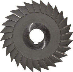 Value Collection - 6" Diam x 3/4" Width of Cut, 60° Included Angle, Arbor Connection, High Speed Steel Single Angle Cutter - Right Hand Cut, Oxide Finish - Best Tool & Supply