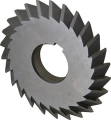 Value Collection - 4° 4" Cut Diam, 1/2" Cut Width, 1-1/4" Arbor, High Speed Steel Double-Angle Cutter - Best Tool & Supply