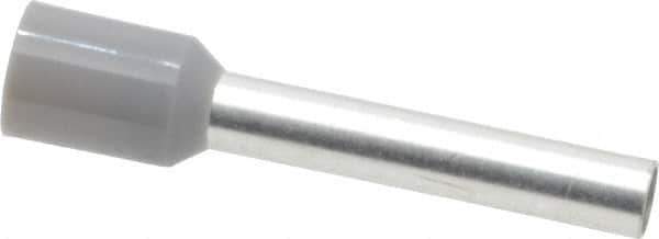 ACI - 12 AWG, Partially Insulated, Crimp Electrical Wire Ferrule - 18mm Long x 3.2mm Diameter Pin, 25-1/2mm Overall Length - Best Tool & Supply