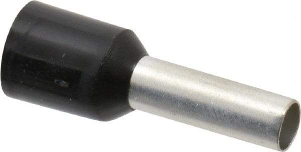 ACI - 10 AWG, Partially Insulated, Crimp Electrical Wire Ferrule - 12mm Long x 3.9mm Diameter Pin, 20mm Overall Length - Best Tool & Supply