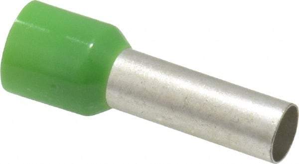 ACI - 6 AWG, Partially Insulated, Crimp Electrical Wire Ferrule - 18mm Long x 6.2mm Diameter Pin, 28.2mm Overall Length - Best Tool & Supply