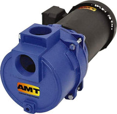 American Machine & Tool - 230/460 Volt, 8/4 Amp, 3 Phase, 3 HP, Self Priming Sewage Trash Pump - 56J Frame, 2 Inch Inlet, TEFC Motor, Cast Iron Housing, Stainless Steel Impeller, Buna N Seal - Best Tool & Supply