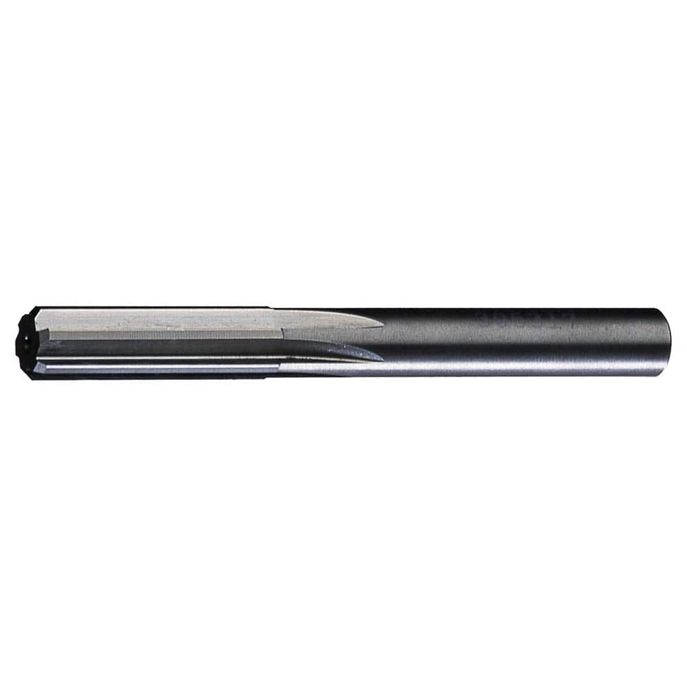 Chucking Reamer: 3/32″ Dia, 2″ OAL, 1/2″ Flute Length, Straight Shank, Solid Carbide 4 Flute, RH