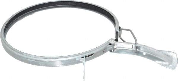 Made in USA - 8" ID Galvanized Duct Clamp with PVC Seal - Best Tool & Supply