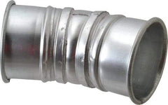 Made in USA - 4" ID Galvanized Duct 30° Elbow - 5.8" Long, 22 Gage - Best Tool & Supply