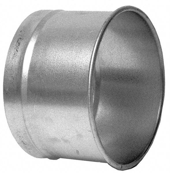 Made in USA - 8" ID Galvanized Duct Hose Adapter - 4" Long, 22 Gage - Best Tool & Supply