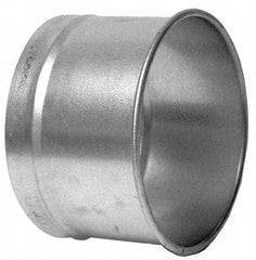 Made in USA - 6" ID Galvanized Duct Hose Adapter - 4" Long, 24 Gage - Best Tool & Supply