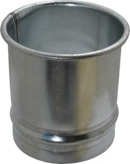 Made in USA - 4" ID Galvanized Duct Hose Adapter - 4" Long, 24 Gage - Best Tool & Supply