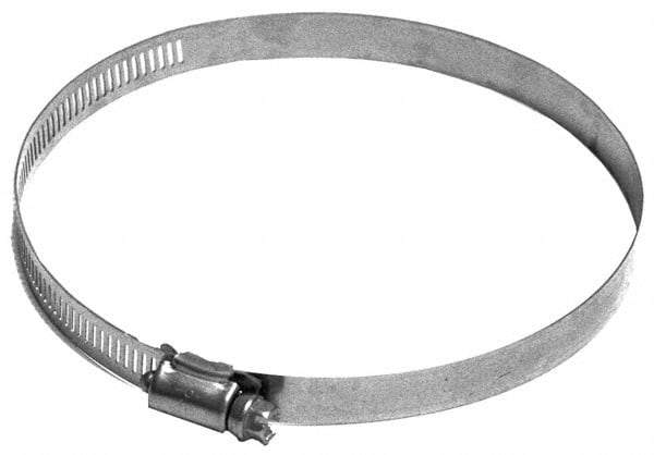 Made in USA - 5-1/2" ID Stainless Steel Duct Hose Clamp - 1/2" Long - Best Tool & Supply