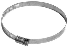 Made in USA - 5-1/2" ID Stainless Steel Duct Hose Clamp - 1/2" Long - Best Tool & Supply