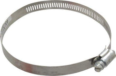 Made in USA - 4-1/2" ID Stainless Steel Duct Hose Clamp - 1/2" Long - Best Tool & Supply