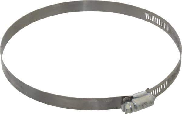 Made in USA - 6-1/2" ID Stainless Steel Duct Hose Clamp - 1/2" Long - Best Tool & Supply