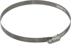 Made in USA - 6-1/2" ID Stainless Steel Duct Hose Clamp - 1/2" Long - Best Tool & Supply