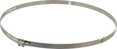 Made in USA - 10-1/2" ID Stainless Steel Duct Hose Clamp - 1/2" Long - Best Tool & Supply