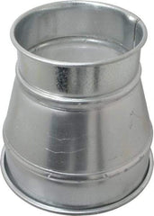 Made in USA - 8-6" ID Galvanized Duct Reducer - 8" Long, 22 Gage - Best Tool & Supply