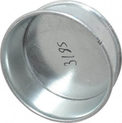 Made in USA - 6" ID Galvanized Duct End Cap - 2" Long, 24 Gage - Best Tool & Supply