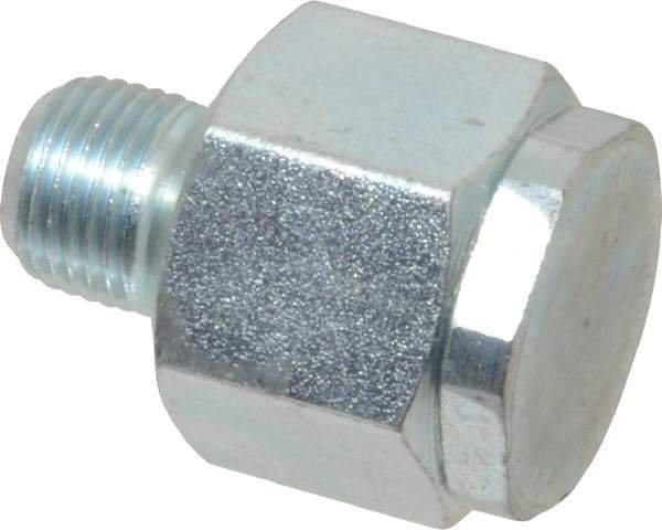 LDI Industries - 1/8 Thread, Steel, Zinc Plated, Filter Vent - 1-1/16" High, 3/4" Hex Flats Diam - Best Tool & Supply