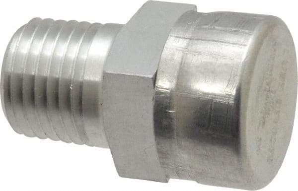 LDI Industries - 1/4 Thread, Aluminum, Protected Vent - 1-3/16" High, 3/4" Hex Flats Diam - Best Tool & Supply