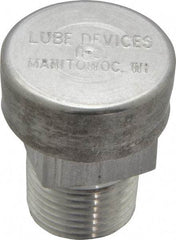 LDI Industries - 3/8 Thread, Aluminum, Protected Vent - 1-1/4" High, 1" Hex Flats Diam - Best Tool & Supply