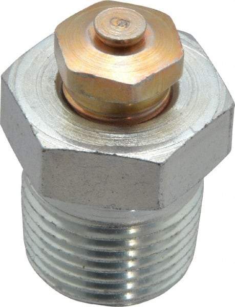 LDI Industries - 3/8-18 Thread, 1 to 5 psi Relief Pressure, Steel, Relief Vent - 1-3/16" High, 19.05mm Hex Flats Diam - Best Tool & Supply