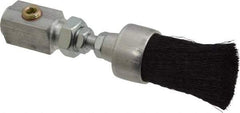 LDI Industries - 1" Width/Diam, PTF Thread Oil Reservoir Lubrication Brushes - 1-5/8" Bristle Length, 250°F, 3-5/8" Length Under Mounting Thread, Straight Shank - Best Tool & Supply