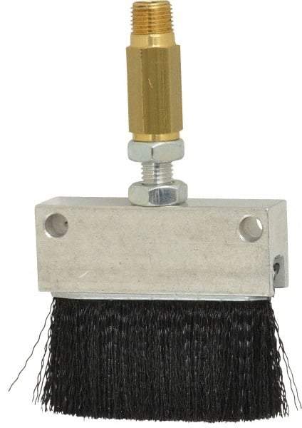 LDI Industries - 2-1/4" Long Brush, 2-1/4" Width/Diam, PTF Thread Oil Reservoir Lubrication Brushes - 1-5/32" Bristle Length, 250°F, 2-3/8" Length Under Mounting Thread, Straight Shank - Best Tool & Supply