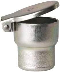 Gits - Steel, Zinc Plated, Shoulder Drive One Piece, Straight Oil Hole Cover - 1.003-1.005" Drive Diam, 1" Drive-In Hole Diam, 19/32" Drive Length, 1-5/16" Overall Height - Best Tool & Supply