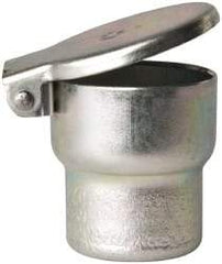 Gits - Steel, Zinc Plated, Shoulder Drive One Piece, Straight Oil Hole Cover - 1.003-1.005" Drive Diam, 1" Drive-In Hole Diam, 19/32" Drive Length, 1-5/16" Overall Height - Best Tool & Supply