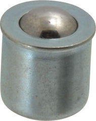 Gits - Steel, Zinc Plated, Plain Drive One Piece, Ball Valve Oil Hole Cover - 0378-0.380" Drive Diam, 3/8" Drive-In Hole Diam, 3/8" Drive Length, 15/32" Overall Height - Best Tool & Supply