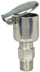 Gits - 9/64 Ounce Capacity, 1/8-27 Thread, Steel, Zinc Plated, Brazed Body Oil Cup - 1-21/32" High, 5/16" Thread Length, Gravity Feed - Best Tool & Supply