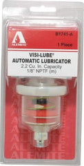 Alemite - 1.22 Ounce Reservoir Capacity, 1/8 NPTF Thread, Steel, Spring-Loaded, Grease Cup and Lubricator - -40 to 65.56°C Operating Temp, 0.15 to 0.24 Bar Operating Pressure - Best Tool & Supply