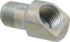 Alemite - 45° Head Angle, Grease Fitting Adapter - 1" Overall Height, 7/16" Shank Length - Best Tool & Supply