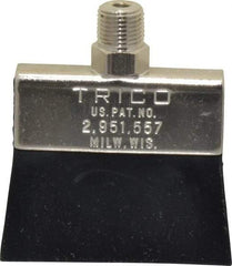 Trico - 2" Long Brush, 2" Width/Diam, NPT Thread Oil Reservoir Lubrication Brushes - 200°F, 2-5/16" Length Under Mounting Thread, Straight Shank - Best Tool & Supply