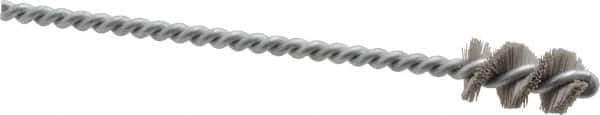 Osborn - 0.515" Diam Helical Nylon Tube Brush - 1" Brush Length, 5" OAL, 0.169" Diam Shank - Best Tool & Supply