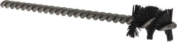 Osborn - 0.765" Diam Helical Nylon Tube Brush - 1" Brush Length, 5" OAL, 0.228" Diam Shank - Best Tool & Supply