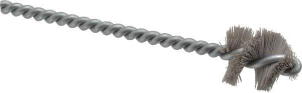 Osborn - 0.89" Diam Helical Nylon Tube Brush - 1" Brush Length, 5" OAL, 0.228" Diam Shank - Best Tool & Supply