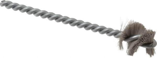 Osborn - 1.015" Diam Helical Nylon Tube Brush - 1" Brush Length, 5" OAL, 1/4" Diam Shank - Best Tool & Supply