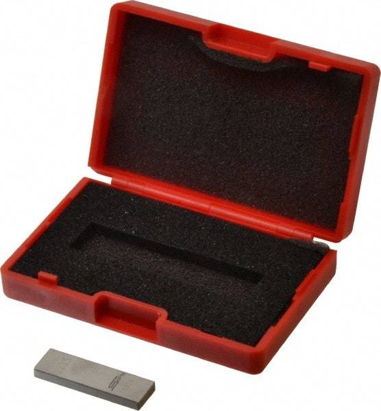 SPI - 0.115" Rectangular Steel Gage Block - Accuracy Grade 0, Includes NIST Traceability Certification - Best Tool & Supply