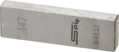 SPI - 0.147" Rectangular Steel Gage Block - Accuracy Grade 0, Includes NIST Traceability Certification - Best Tool & Supply