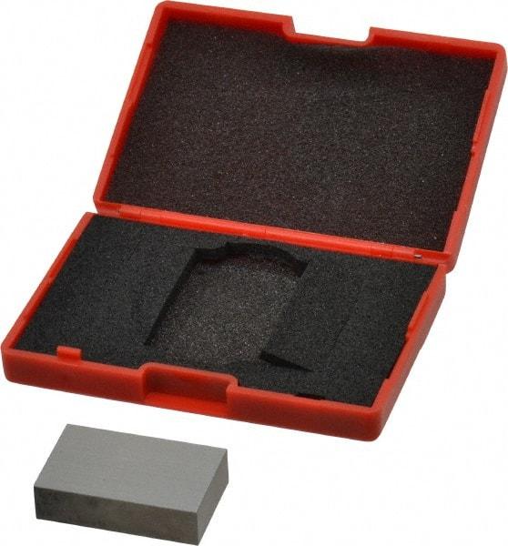 SPI - 0.85" Rectangular Steel Gage Block - Accuracy Grade 0, Includes NIST Traceability Certification - Best Tool & Supply