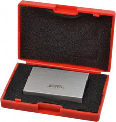 SPI - 2" Rectangular Steel Gage Block - Accuracy Grade 0, Includes NIST Traceability Certification - Best Tool & Supply